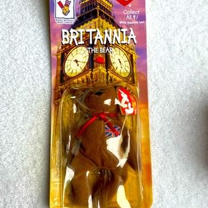 Rare Ty Britannia The Bear Beanie Baby for McDonalds. Brand New, tag reads 1993